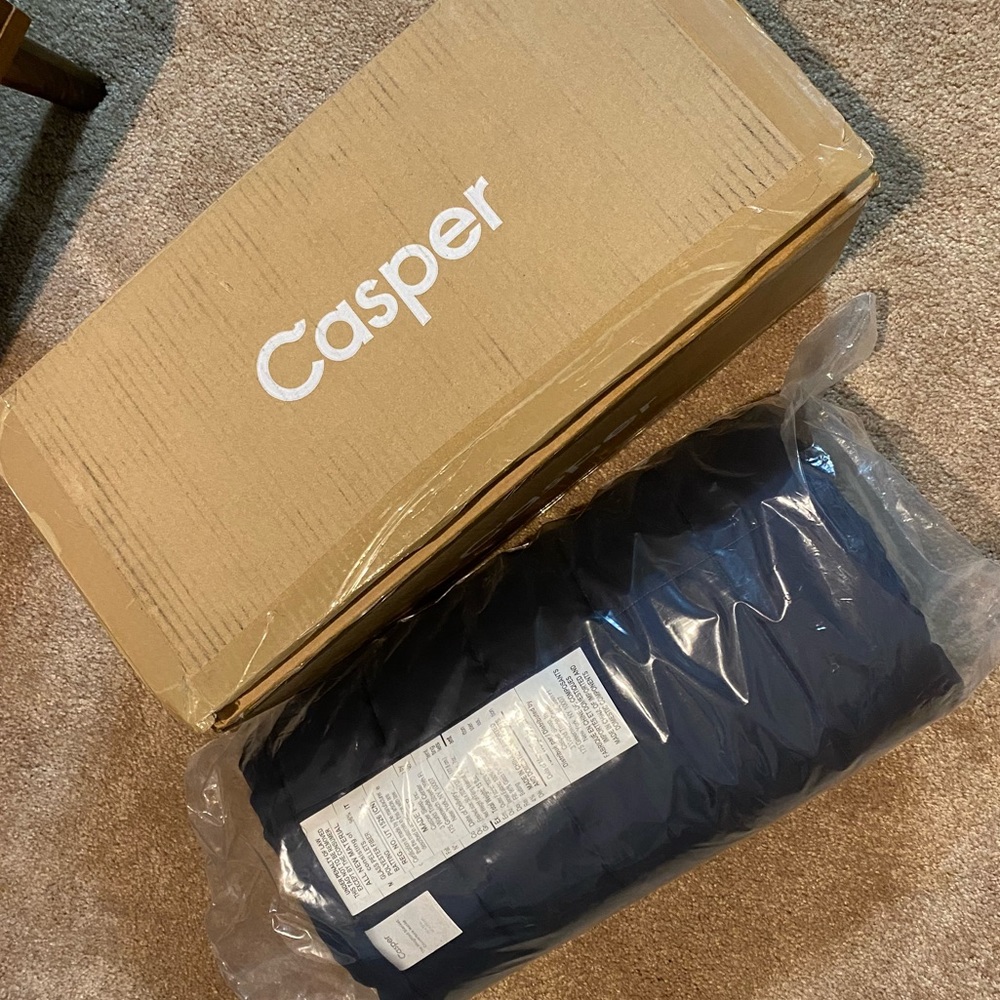 Casper Weighted Blanket 15lbs Blue NEW